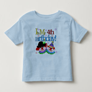 Silly Clowns 4th Birthday Tshirts and Gifts