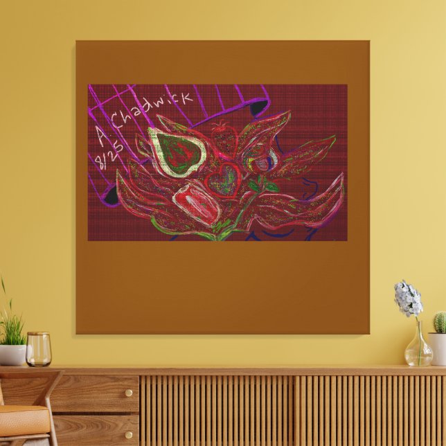 Silly Comic Canvas Print (Insitu(LivingRoom))
