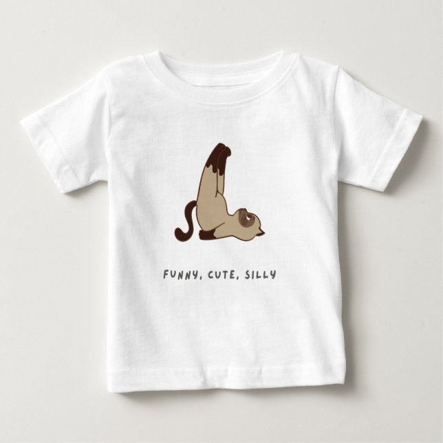 Silly Cute Cat Baby T-Shirt – Adorable Style (Front)