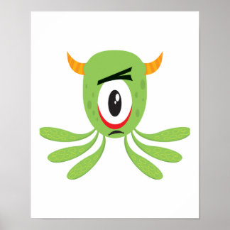 silly cyclops monster poster
