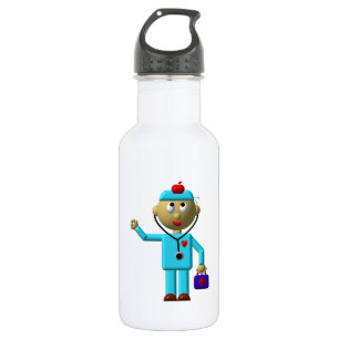 Silly Doctor with Apple on his head & Medical Bag 532 Ml Water Bottle
