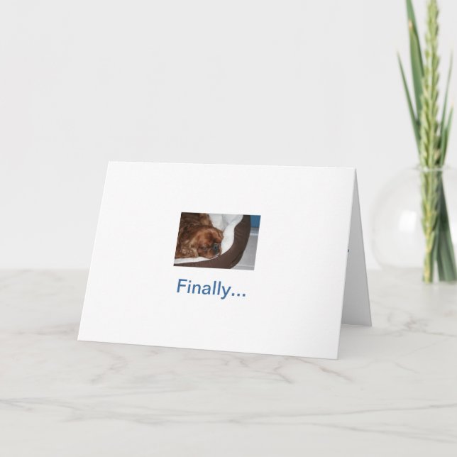 Silly Dog Retirement Card (Front)