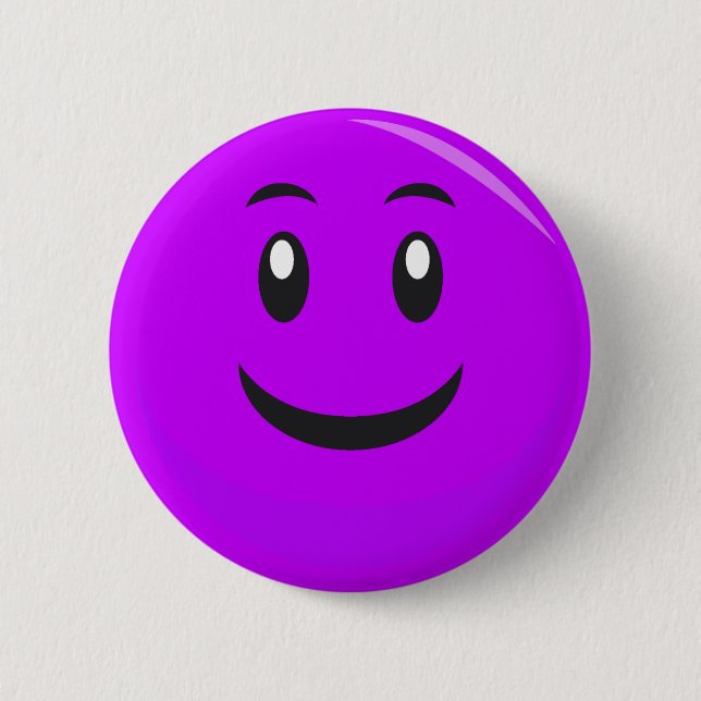 SIlly Face 6 Cm Round Badge (Front)