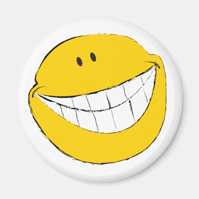 Silly Face Grin Magnet (Front)