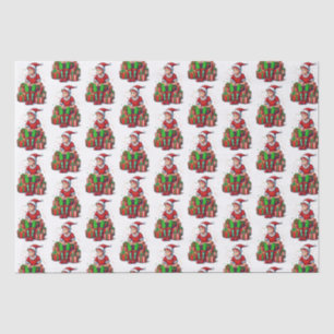 Silly Funny Christmas Santa Claus Elf Kid Tissue Paper