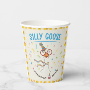 Silly Goose 1st Birthday Paper Cups
