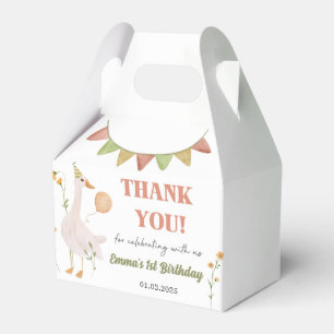 Silly Goose 1st Birthday Party Favour Box