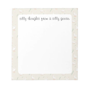 Silly Goose Aesthetic Notepad