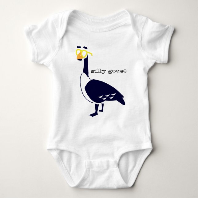 Silly Goose Baby Bodysuit (Front)