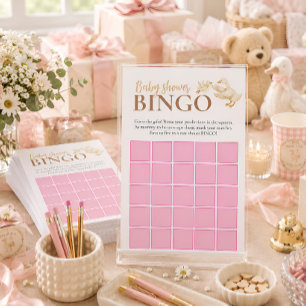 Silly Goose Baby Girl Bingo Baby Shower Game