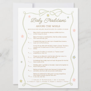 Silly Goose Baby Shower Baby Traditions Game Card