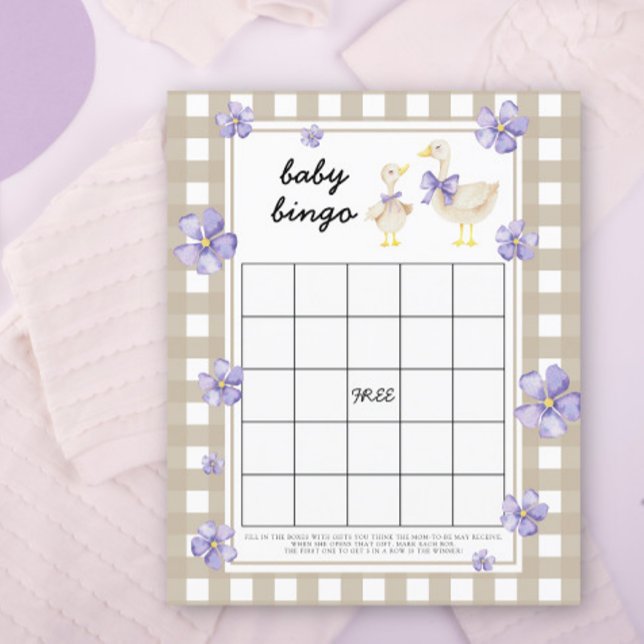 Silly goose - Baby shower bingo game (Creator Uploaded)
