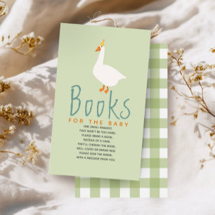 Silly Goose Baby Shower Books For Baby Enclosure Card
