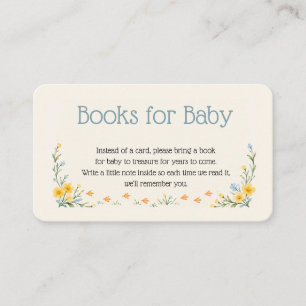 Silly Goose Baby Shower Books for Baby Enclosure Card