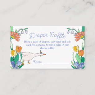 Silly Goose Baby Shower Diaper Raffle Enclosure Card