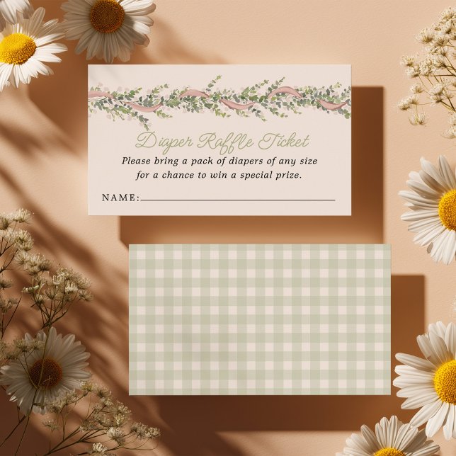 Silly Goose Baby Shower Diaper Raffle Enclosure Card (Creator Uploaded)