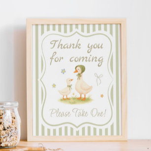 Silly Goose Baby Shower Favor  Poster