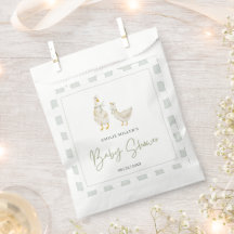 Silly Goose Baby Shower Gender Neutral Gingham