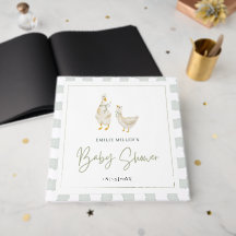 Silly Goose Baby Shower Gender Neutral Gingham