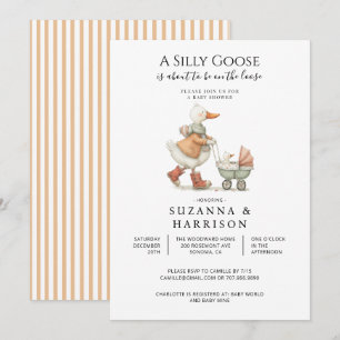 Silly Goose Baby Shower Gender Neutral Invitation