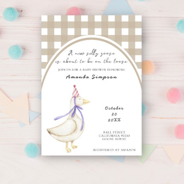 Silly Goose Baby Shower Invitation (Creator Uploaded)