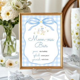 Silly Goose Baby Shower Mum-osa Bar Table Sign