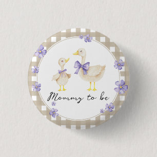 Silly Goose Baby Shower - Mummy to be 3 Cm Round Badge
