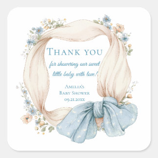 Silly Goose Baby Shower Square Sticker