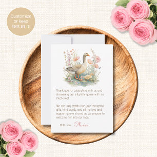 Silly Goose Baby Shower Thank You Cards