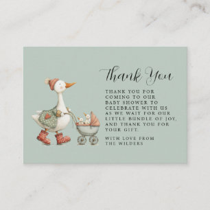 Silly Goose Baby Shower Thank You Enclosure Card