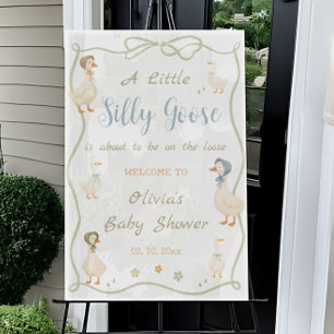 Silly Goose Baby Shower Welcome Acrylic Sign