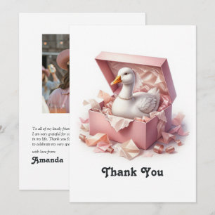 Silly Goose Bachelorette Party Photo Thank You Card