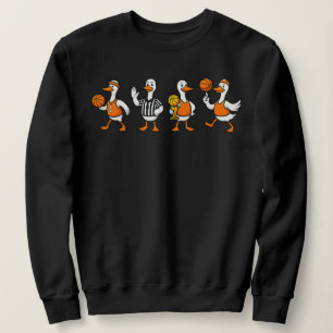 Silly Goose Basketball Funny Goose Hoops Vintage Sweatshirt