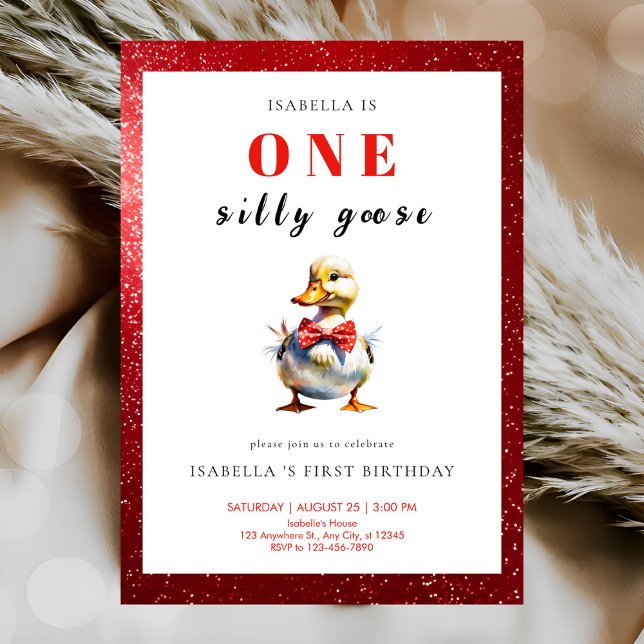 Silly Goose Birthday Invitation (Creator Uploaded)