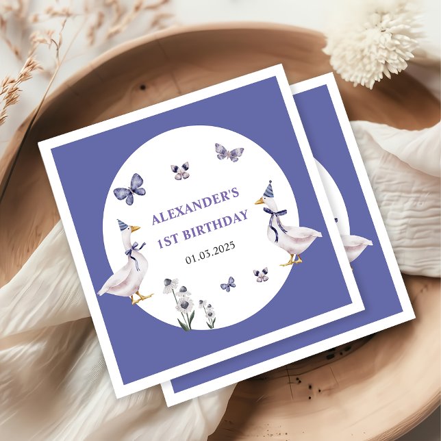 Silly Goose Birthday Party  Napkin (Creator Uploaded)