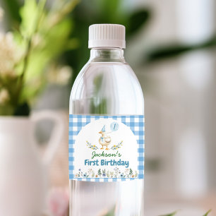 Silly Goose Birthday Party Water Bottle Label