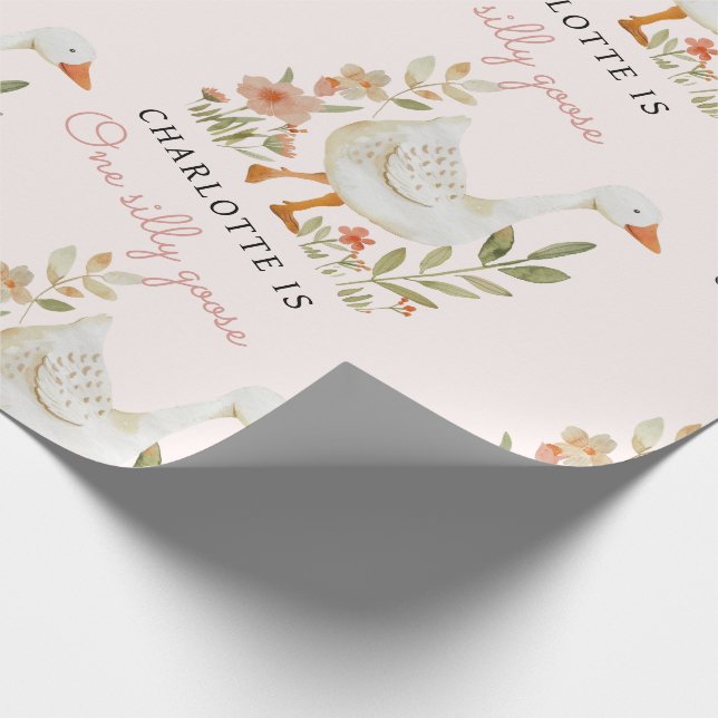 Silly Goose Birthday Wrapping Paper (Corner)