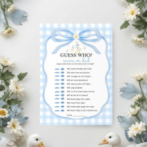 Silly Goose Blue Plaid | Guess Who Game