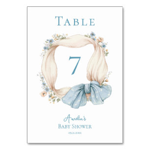 Silly Goose Blue Ribbon Table Card