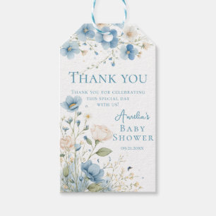 Silly Goose Blue Wildflower Gift Tag