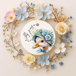 Silly Goose Boy Birthday baby shower Favour Tags