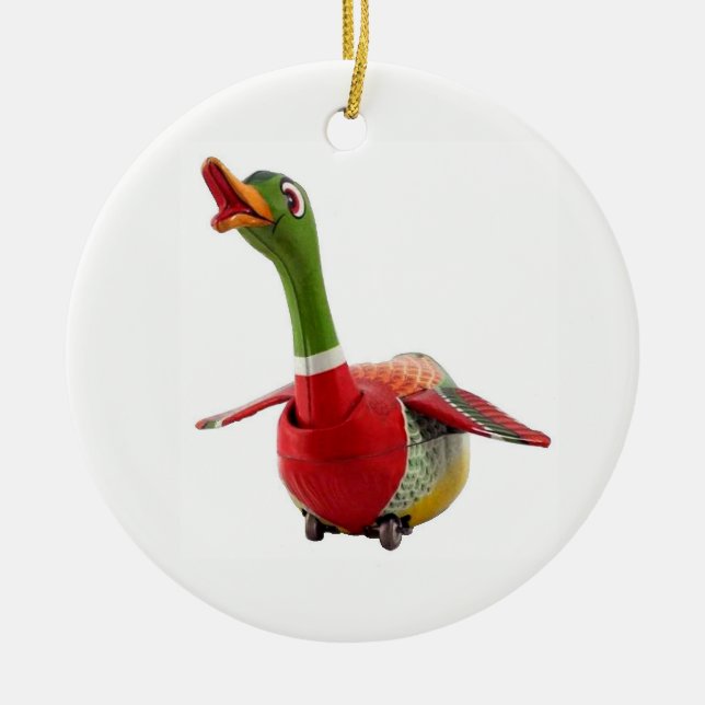 Silly Goose Ceramic Tree Decoration (Front)