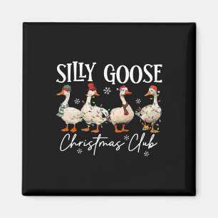 Silly Goose Christmas Club Funny Christmas Lights Magnet