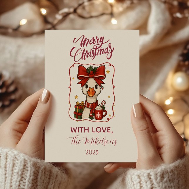 Silly Goose Christmas Holiday Card (Creator Uploaded)