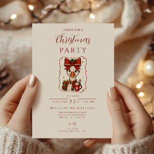 Silly Goose Christmas Invitation