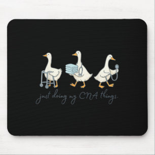 Silly Goose CNA Graduation Cute Certified Nursing Mouse Pad