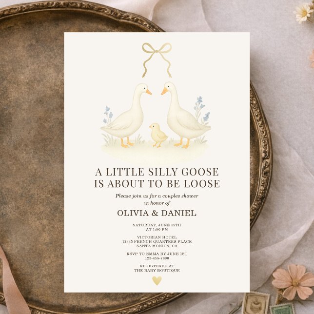 Silly Goose Couples Shower Invitation (Creator Uploaded)