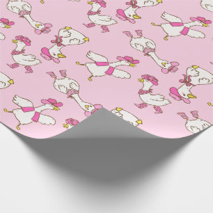 Silly Goose Cowboy Cowgirl Gift Wrapping Paper