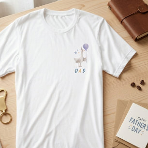Silly Goose Dad Lavender Birthday Party Father gif Tri-Blend Shirt