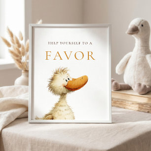 Silly Goose Favour Sign Baby Shower